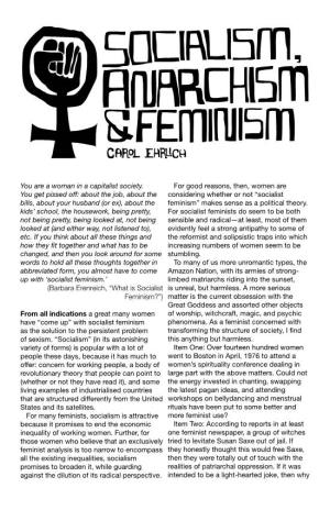 Barbara Erenreich, “What Is Socialist Feminism?”