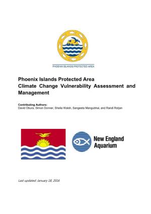 Phoenix Islands Protected Area Climate Change Vulnerability Assessment and Management