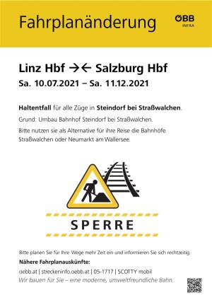 Linz Hbf →← Salzburg