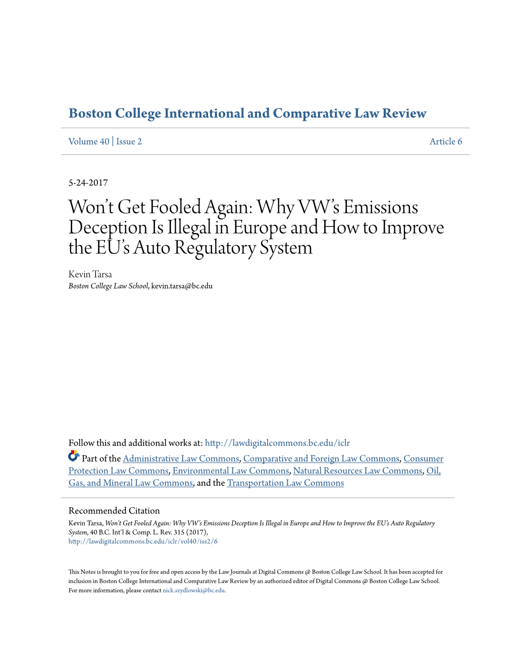 Why Vwâ•Žs Emissions Deception Is Illegal in Europe and How To