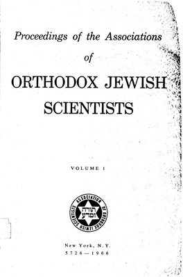 Orthodox Jewish Scientists