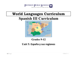 Spanish III Curriculum