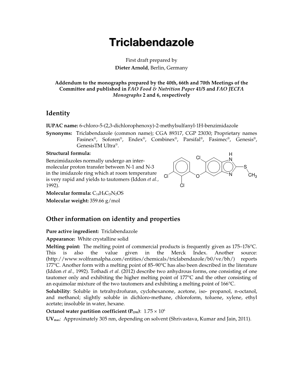 Triclabendazole