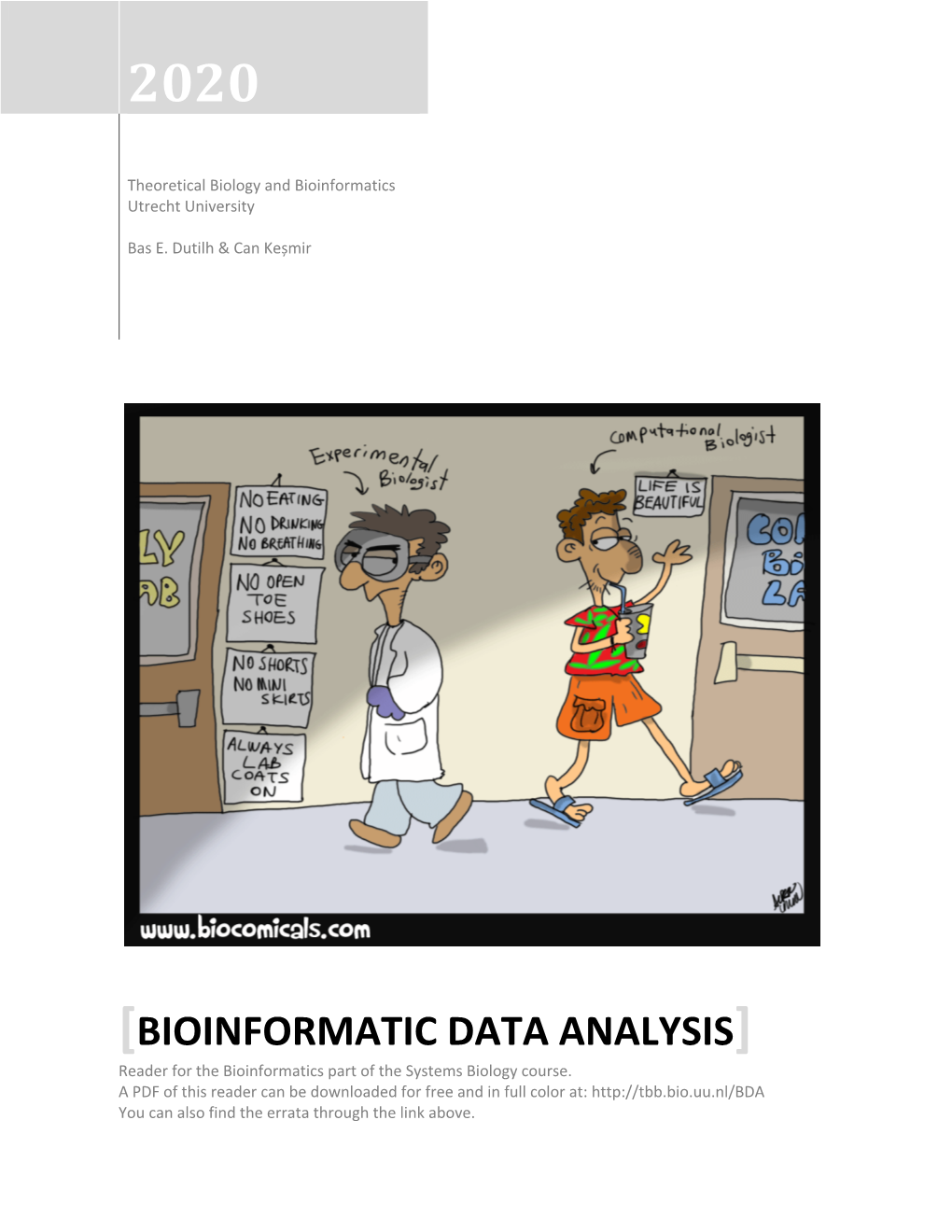 [BIOINFORMATIC DATA ANALYSIS] Reader for the Bioinformatics Part of the Systems Biology Course
