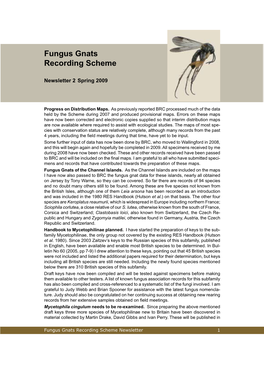 Fungus Gnats Recording Scheme Newsletter 2