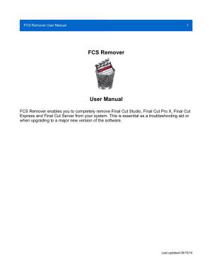 FCS Remover User Manual 1