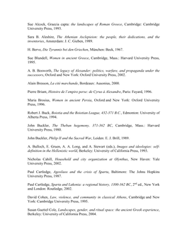Greek History, Cambridge, Mass.: Harvard University Press, 1998