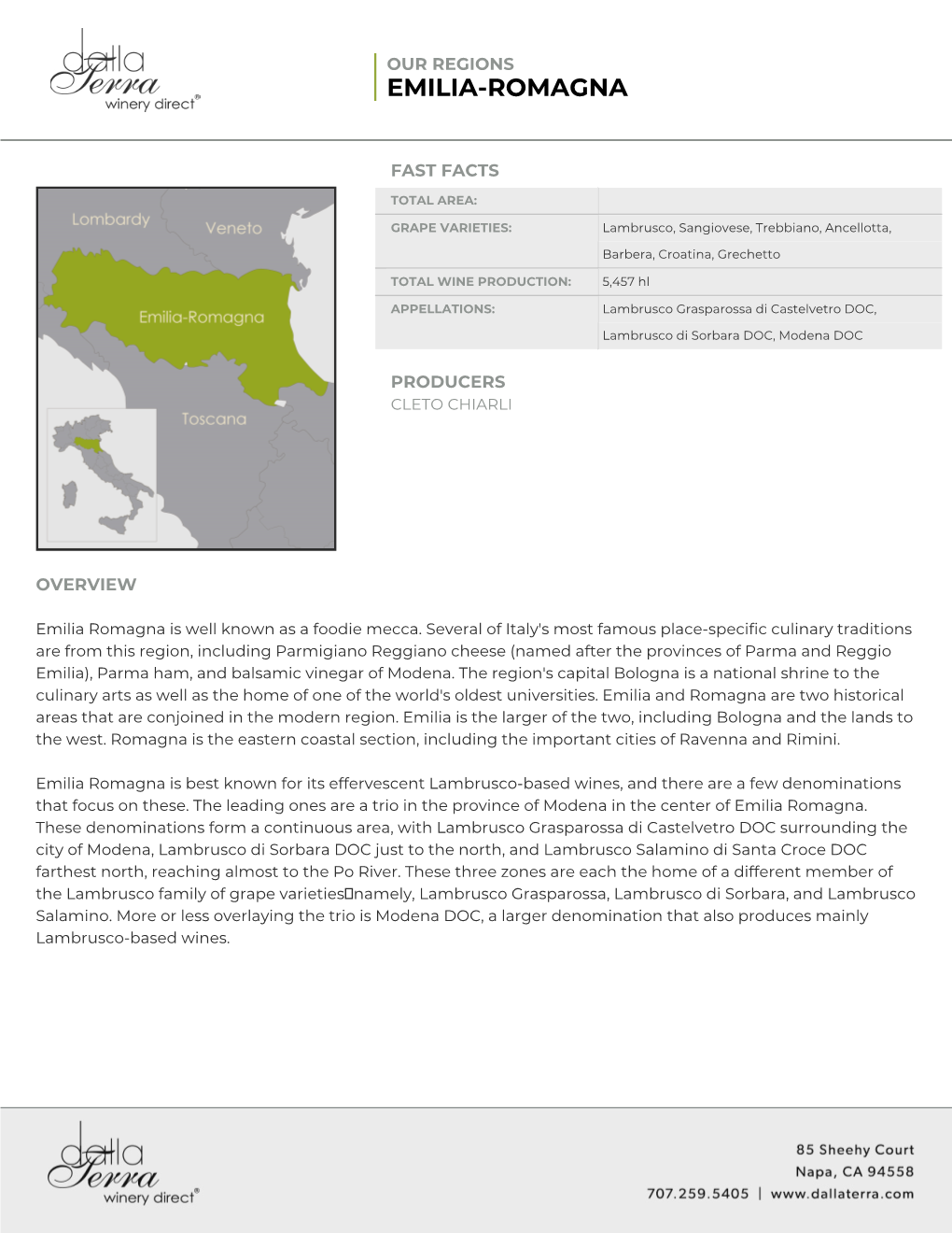 Our Regions: EMILIA-ROMAGNA