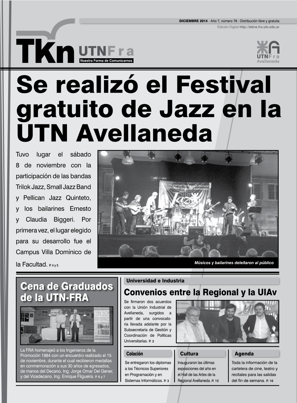 Se Realizó El Festival Gratuito De Jazz En La UTN Avellaneda