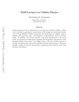 TASI Lectures on Collider Physics