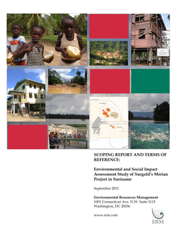 Environmental and Social Impact Assessment Study of Surgold's