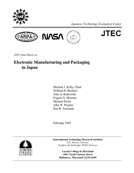Electronic Manufacturing and Packaging in Japan
