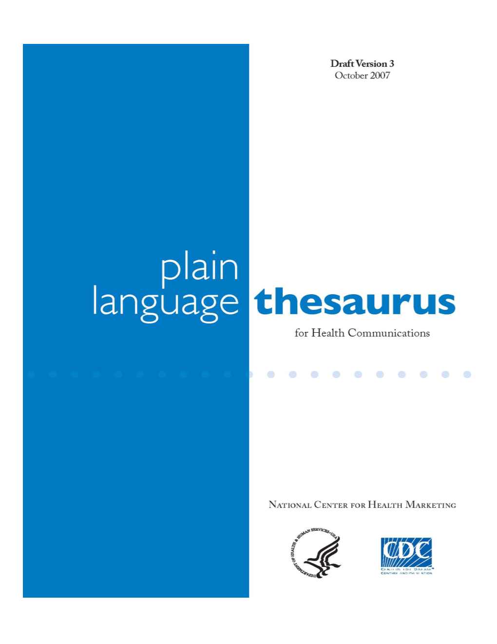 Plain Language Thesaurus for Health Communications