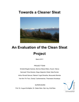 Towards a Cleaner Sleat an Evaluation of the Clean Sleat Project