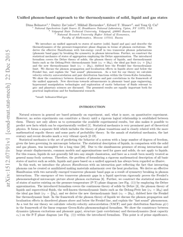 Unified Phonon-Based Approach to the Thermodynamics of Solid, Liquid