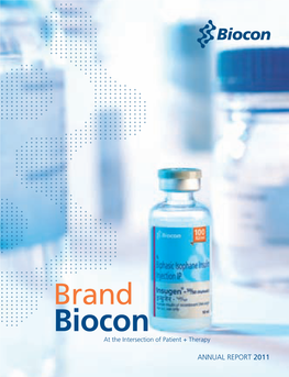 Biocon Annual Report 2011 Brand Biocon 05 01 Brand Biocon DIABETOLOGY