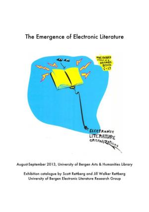 The Emergence of Electronic Literature