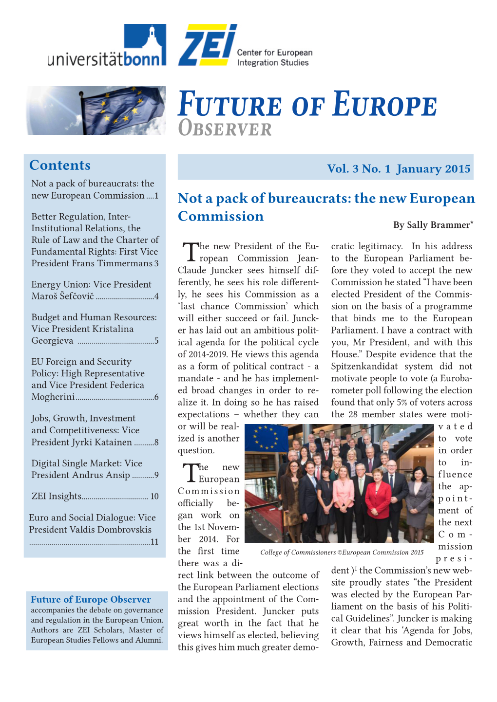 Future of Europe Observer, Vol. 3, No. 1