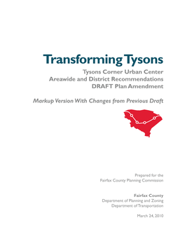 Tysons Draft Plan Amendment, March 24. 2010