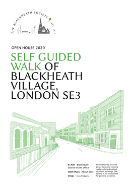 Self Guided Walk of Blackheath Village, London Se3