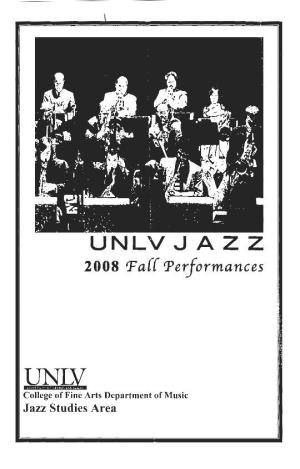 UNLV Jazz 2008 Fall Performances