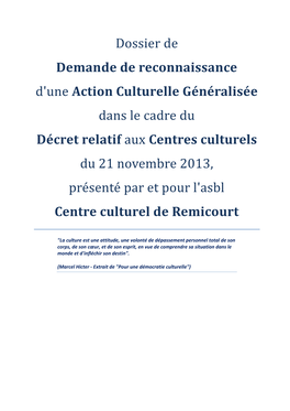 Centre Culturel De Remicourt