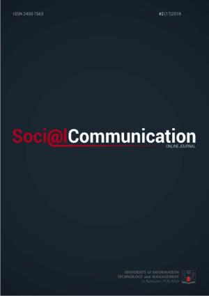 Social Communication 2 (17)2018
