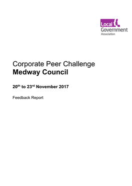 Medway Council Corporate Peer Challenge November 2017