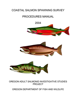 Coastal Salmon Spawning Survey Procedures Manual 2004