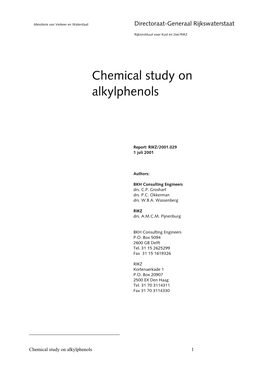 Chemical Study on Alkylphenols