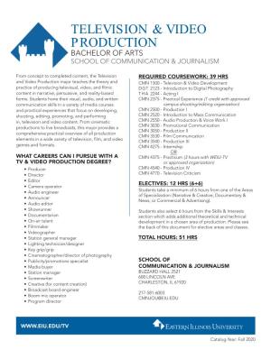 Television & Video Production