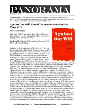 Shipley, Review of Against Our Will