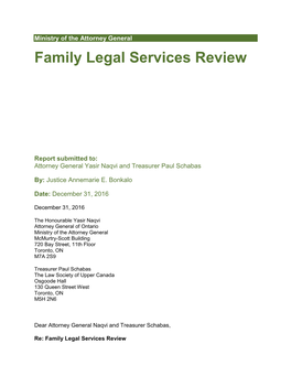 Family Legal Services Review