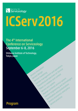 Icserv2016 Program
