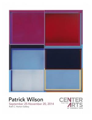 View a Brochure About Patrick Wilson