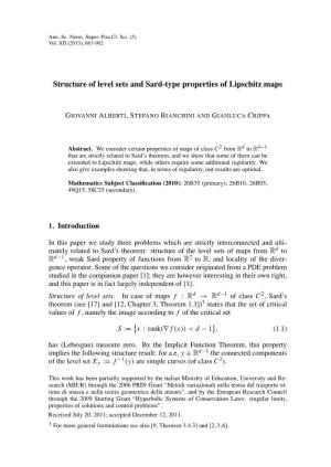 Structure of Level Sets and Sard-Type Properties of Lipschitz Maps