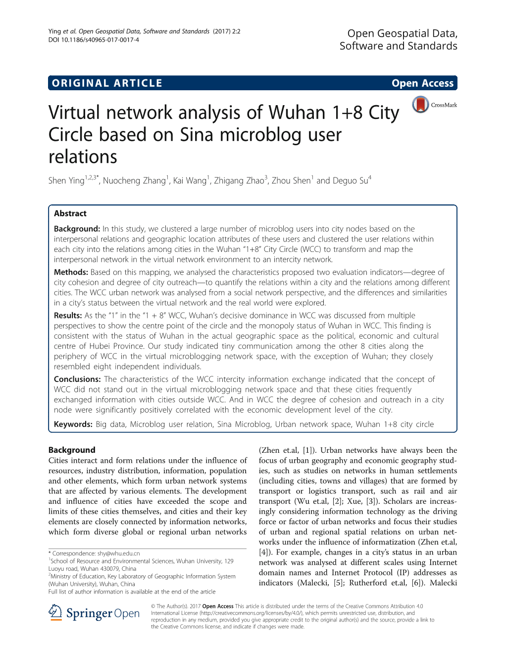 Virtual Network Analysis of Wuhan 1+8 City Circle Based on Sina