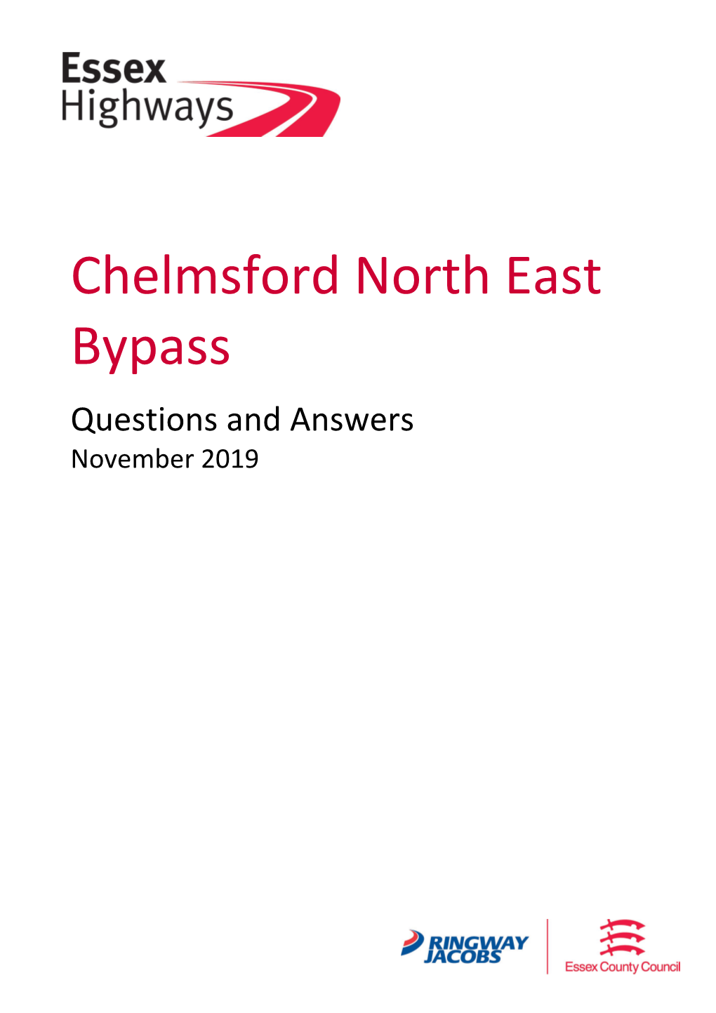 Chelmsford North East Bypass Questions and Answers November 2019