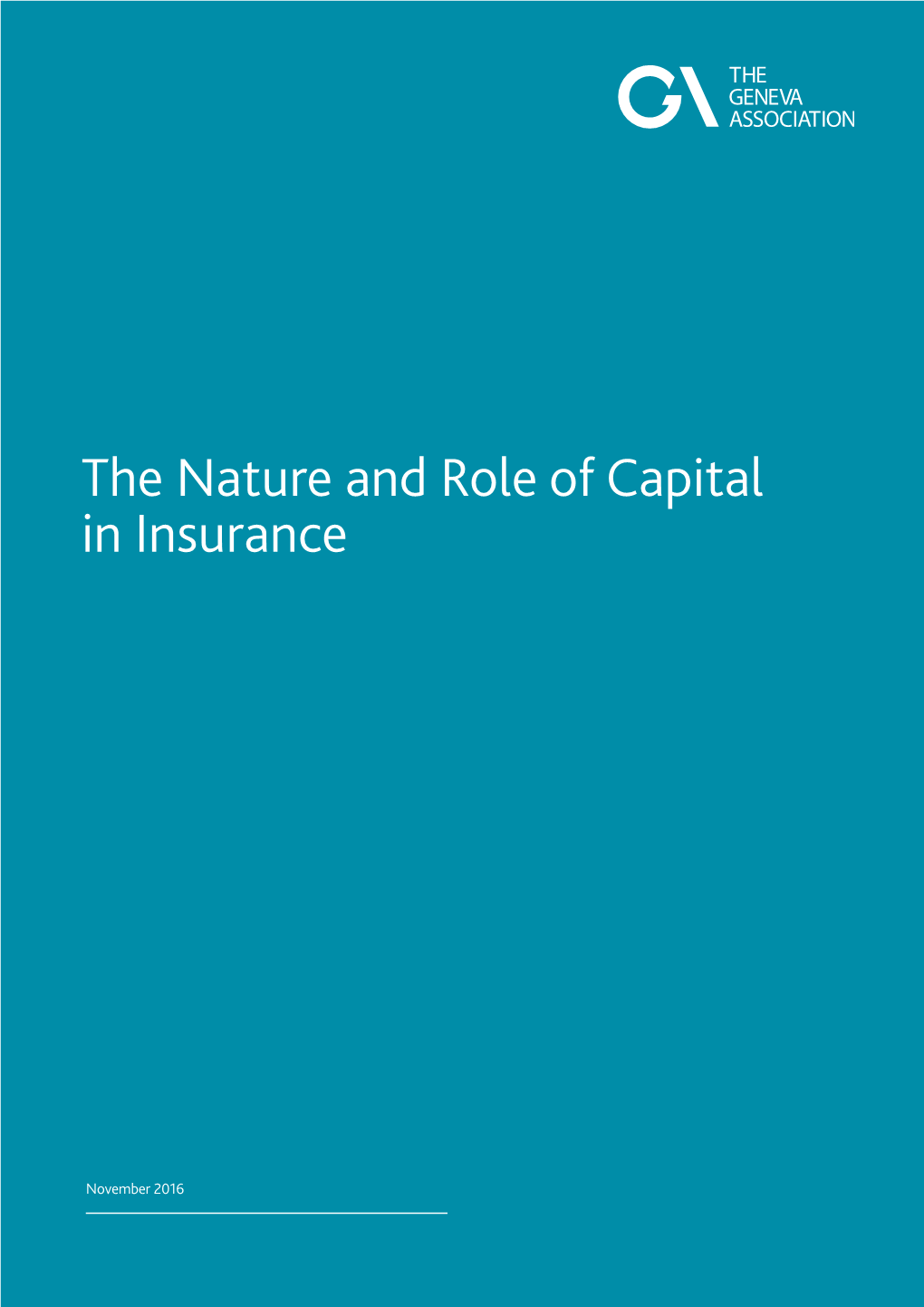 The Nature and Role of Capital in Insurance