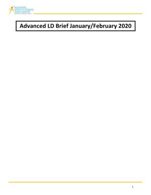 Advanced LD Brief January/February 2020