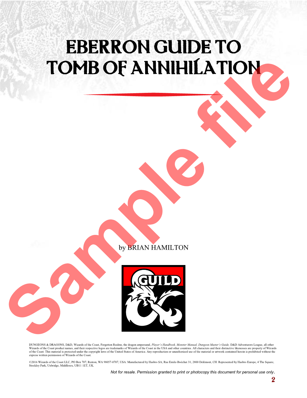 Eberron Guide to Tomb of Annihilation