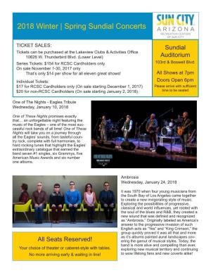 Spring Sundial Concerts