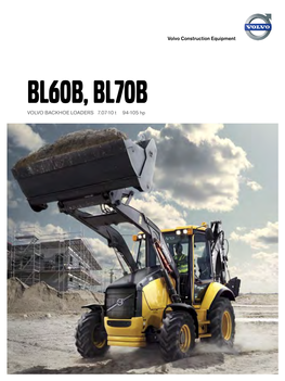 Volvo Brochure Backhoe Loader BL60B BL70B English
