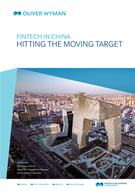 Fintech in China – Hitting the Moving Target