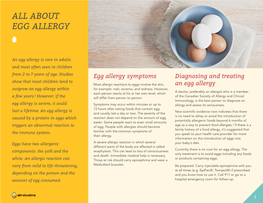 All About Egg Allergy