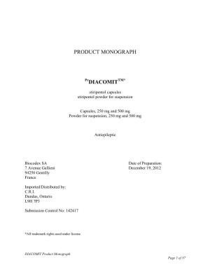 Product Monograph Diacomit