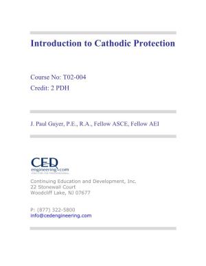 Introduction to Cathodic Protection