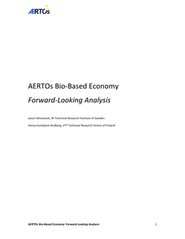 Aertos Bio-Based Economy Forward-Looking Analysis