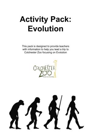 Activity Pack: Evolution