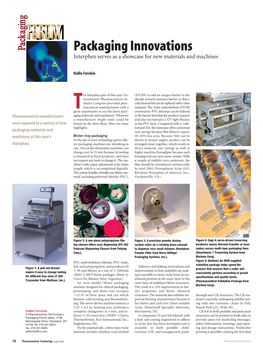 Packaging Innovations Interphex Serves As a Showcase for New Materials and Machines